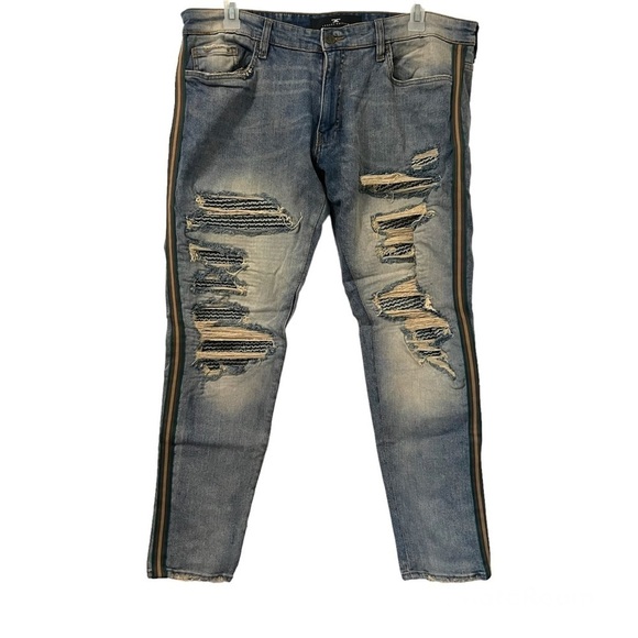 Jordan Craig Legacy Edition Distressed Ross Jeans - 38/32 - Picture 1 of 6